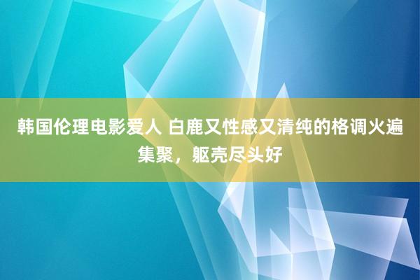 韩国伦理电影爱人 白鹿又性感又清纯的格调火遍集聚,躯壳尽头好