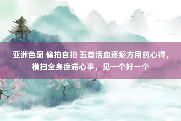 亚洲色图 偷拍自拍 五首活血逐瘀方用药心得,横扫全身瘀滞心事,见一个好一个