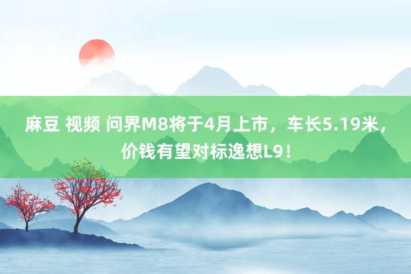 麻豆 视频 问界M8将于4月上市,车长5.19米,价钱有望对标逸想L9!